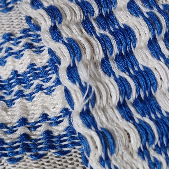 Tory Burch Gwen Fringe Trim Linen Tunic sz XS - Picture 9 of 9